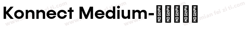 Konnect Medium字体转换